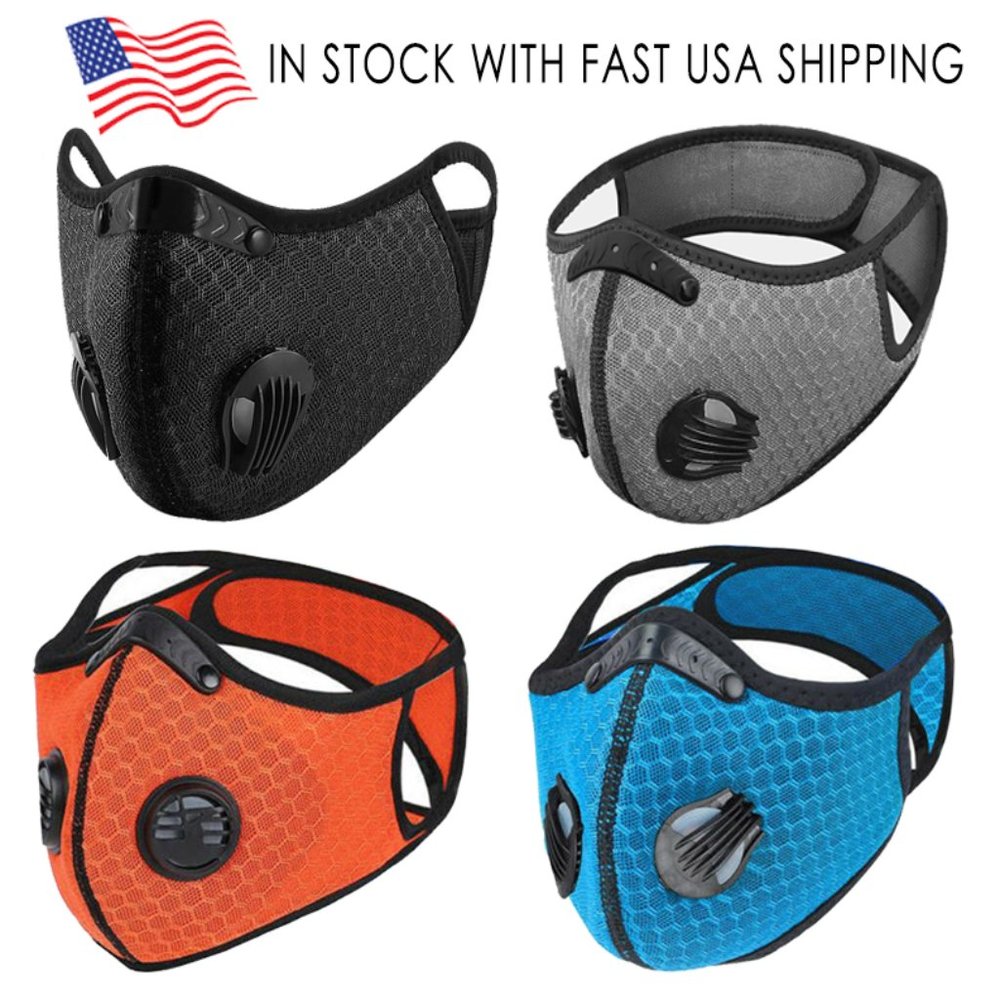 Face Masks with filters Cooling Mesh